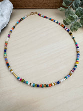 Load image into Gallery viewer, Funfetti necklace - colorful confetti of beads