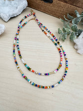 Load image into Gallery viewer, Funfetti necklace - colorful confetti of beads