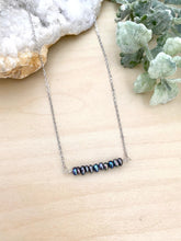 Load image into Gallery viewer, Dark Pearl Bar Necklace