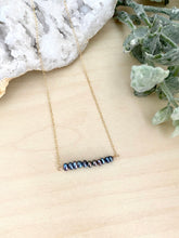 Load image into Gallery viewer, Dark Pearl Bar Necklace