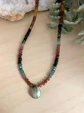 Load image into Gallery viewer, Watermelon Tourmaline and Labradorite Necklace