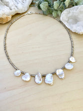 Load image into Gallery viewer, Talia Necklace - Short Beaded Necklace with Freshwater Keshi Pearls