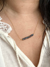 Load image into Gallery viewer, Dark Pearl Bar Necklace