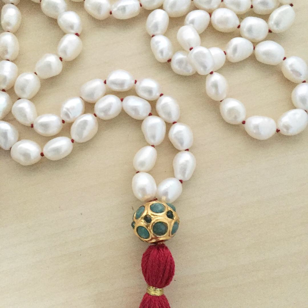 Hand Knotted Freshwater Pearls and Gemstones | Girl with the Pearl ...