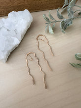 Load image into Gallery viewer, Squiggle earrings - 14k gold filled or sterling silver