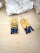 Load image into Gallery viewer, Fringe Earrings with Blue Sodalite - Limited Edition