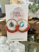 Load image into Gallery viewer, Round Fringe Earrings with Freshwater Pearls