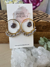 Load image into Gallery viewer, Round Fringe Earrings with Freshwater Pearls - 3 colorways