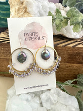 Load image into Gallery viewer, Round Fringe Earrings with Freshwater Pearls