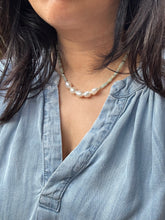Load image into Gallery viewer, Amazonite and Pearl necklace