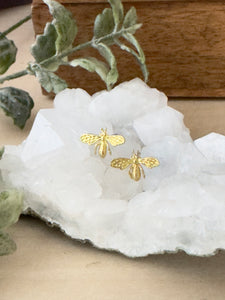 Bee stud earrings