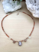 Load image into Gallery viewer, Moonstone and Sunstone Necklace
