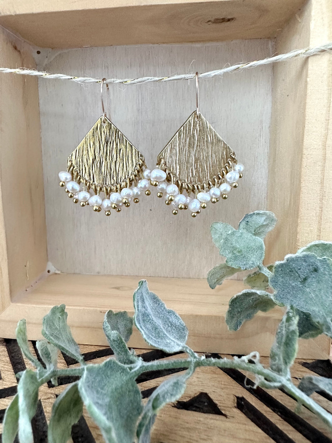 Ahana Pearl Earrings - 14 k gold filled ear wires