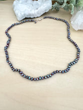 Load image into Gallery viewer, Dark Pearl Strand Hand knotted on Red Silk