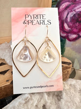 Load image into Gallery viewer, Mother of Pearl Petal Earrings