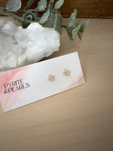 Dainty Zircon flower studs