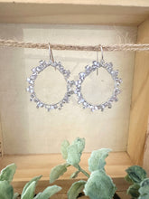 Load image into Gallery viewer, Stellina - Wire wrapped sparkle hoops