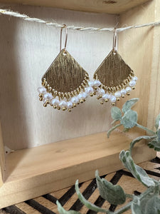 Ahana Pearl Earrings - 14 k gold filled ear wires