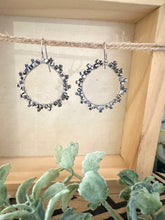 Load image into Gallery viewer, Stellina - Wire wrapped sparkle hoops