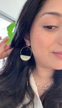 Load image into Gallery viewer, Hammered Half Moon Earrings