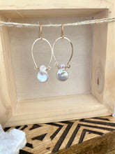 Load image into Gallery viewer, Alia Earrings with Freshwater Pearls - 14k Gold Filled or Sterling Silver