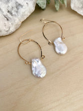 Load image into Gallery viewer, Alia Earrings with Freshwater Pearls - 14k Gold Filled or Sterling Silver