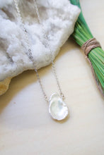 Load image into Gallery viewer, Single White Keshi Pearl Necklace