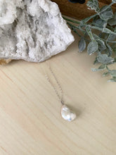 Load image into Gallery viewer, Baroque Freshwater Pearl drop Necklace - Sterling Silver chain