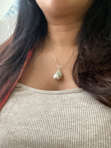 Baroque Freshwater Pearl drop Necklace - Sterling Silver chain