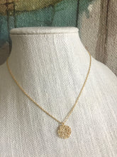 Load image into Gallery viewer, Wire Crochet Tina Necklace - Delicate Lacy Pendant Necklace - Sterling Silver or Gold Fill