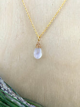 Load image into Gallery viewer, Rainbow Moonstone Drop Necklace