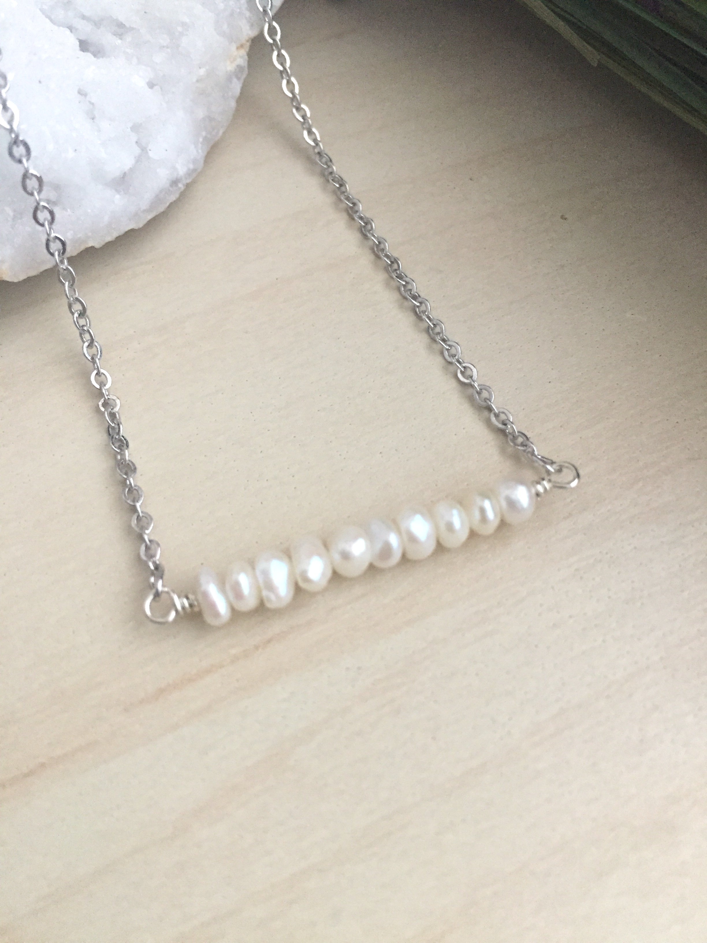ネックレス・ペンダント [KATENKELLY] Fresh Pearl Necklace Amazon.com: KECHO 14k Gold Pearl Necklace for Women