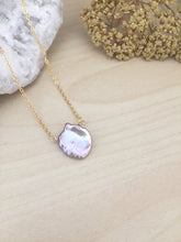 Load image into Gallery viewer, Single Lavender Grey Keshi Pearl Necklace