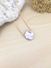 Load image into Gallery viewer, Single Lavender Grey Keshi Pearl Necklace