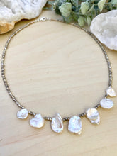 Load image into Gallery viewer, Talia Necklace - Short Beaded Necklace with Freshwater Keshi Pearls