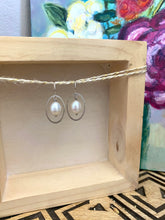 Load image into Gallery viewer, Oval Pearl Drop Earrings