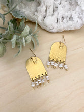 Load image into Gallery viewer, Pearl Fringe Earrings - Gold fill Ear Wires