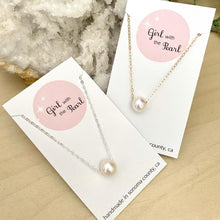 Load image into Gallery viewer, Floating Pearl Necklace - White Freshwater Pearl