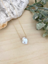 Load image into Gallery viewer, Single White Keshi Pearl Necklace