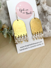 Load image into Gallery viewer, Pearl Fringe Earrings - Gold fill Ear Wires